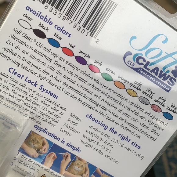 NEW Soft Claws Nail Caps for Cats Medium 9-13 lbs. - Picture 7 of 8
